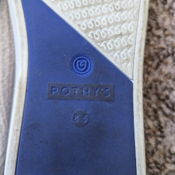 Rothy’s Salt Honeycomb The Original Slip On Sneakers Shoes Gray - Picture 8 of 8